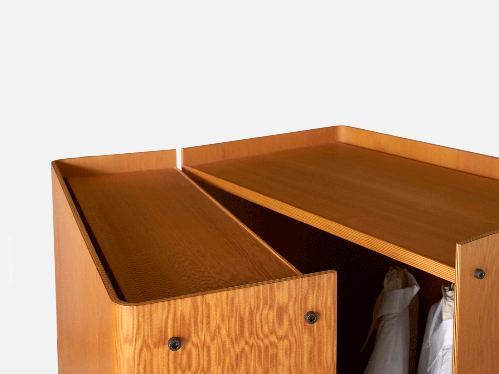 A. Petersen Roller cabinet with shelves, acrylic